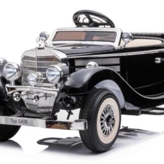 Mercedes-Benz clasico Typ 540K, negro, (1 plaza solo), RC 2,4 ghz, cuero, INDA160-MB540Kzw